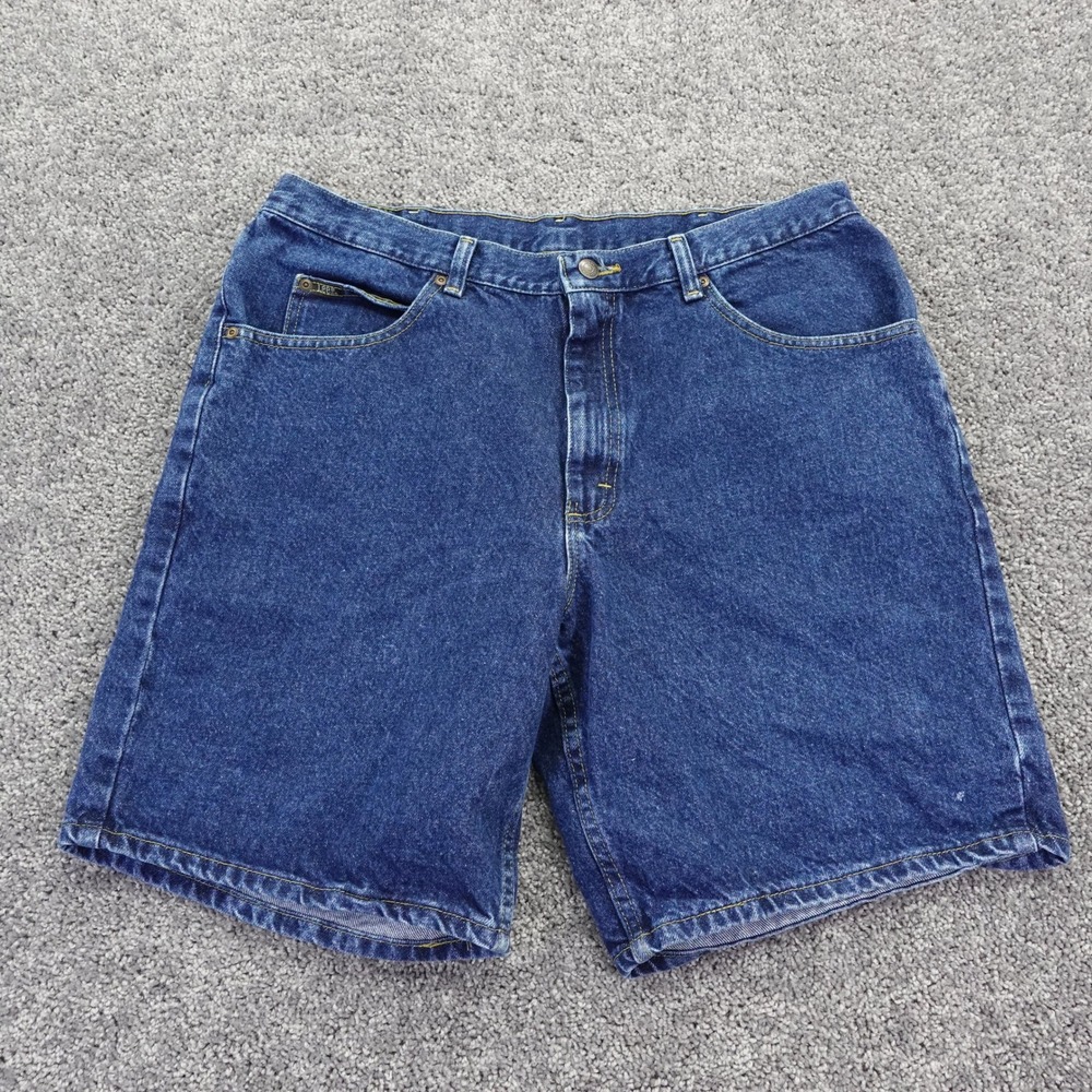 Lee Denim Shorts Mens 38 Blue Vintage Relaxed Fit Five Pocket Cotton Jean H-258